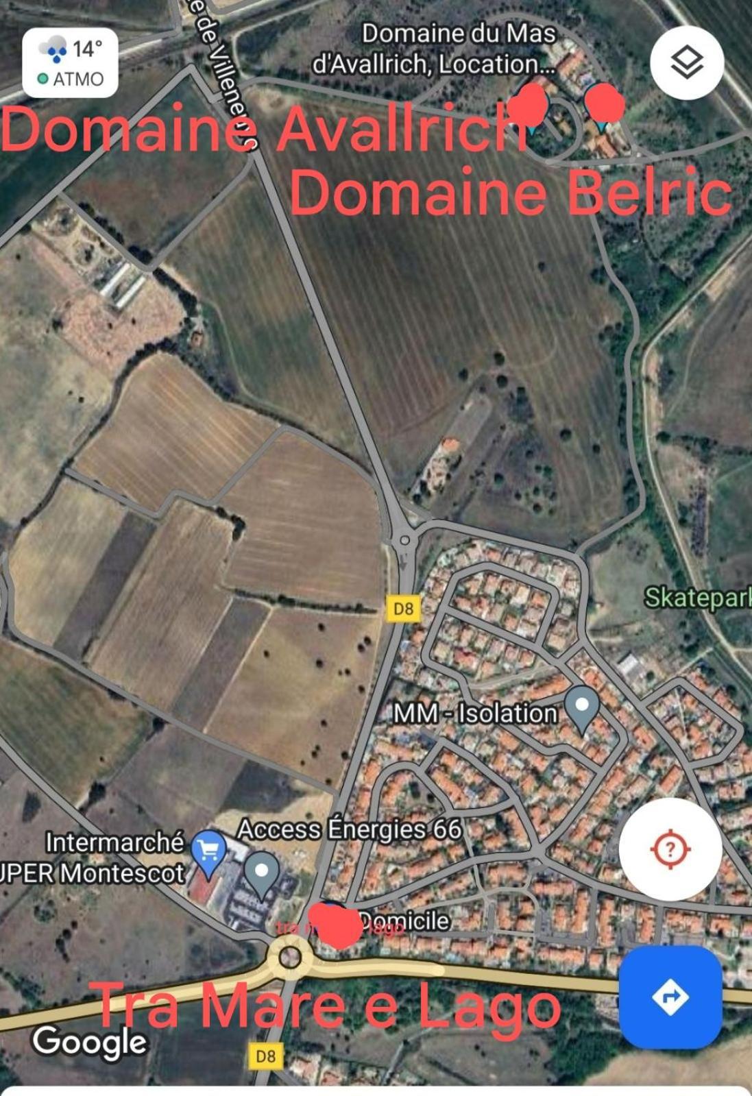 Tra Mare E Lago Montescot Exteriör bild